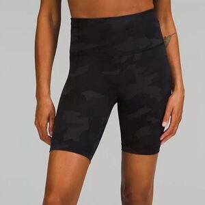 Lululemon Black Camouflage Women's Shorts